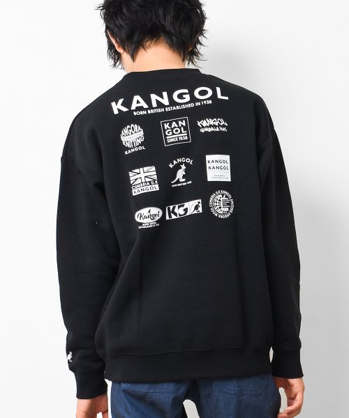 KANGOL 別注裏起毛バックプリントトレーナー