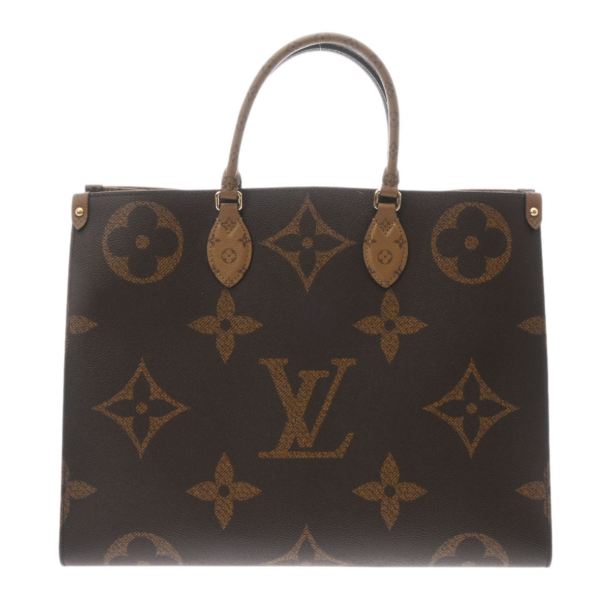 LOUIS VUITTON ルイヴィトン モノグラム ジャイアント オンザゴー GM  ブラウン M44576 レディース モノグラムキャンバス 2WAYバッグ 未使用 