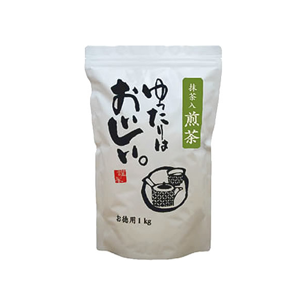 三ツ木園 ゆったりはおいしい。抹茶入煎茶 1kg F828190