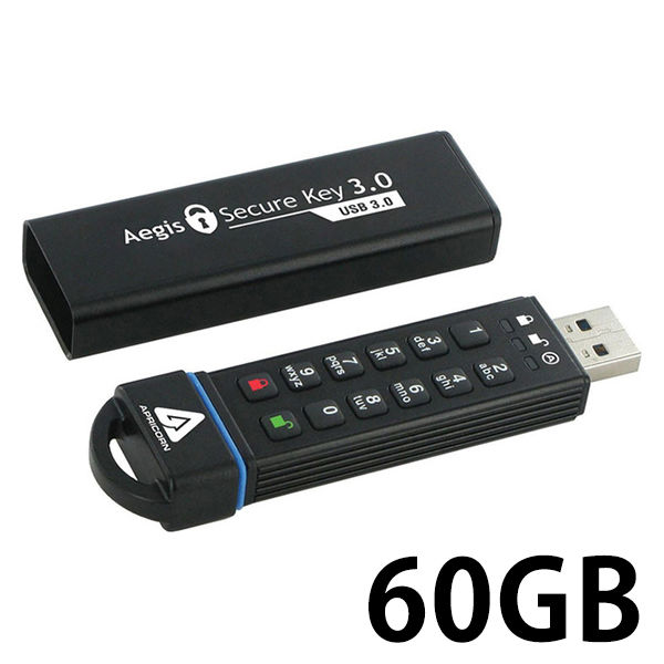 Apricorn USBメモリー USB3.0 Aegis Secure Key 3.0シリーズ