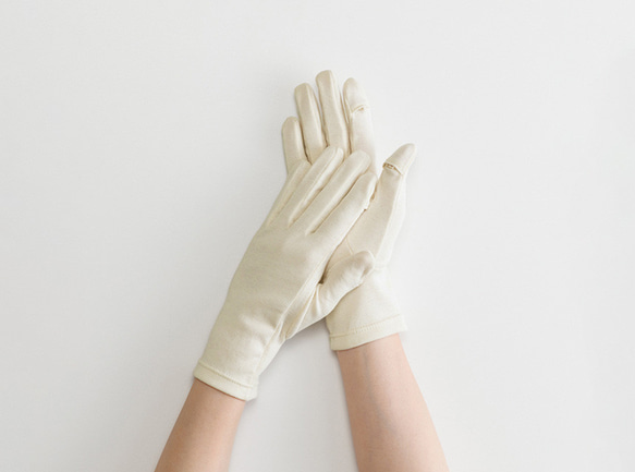 【WOMEN】pure organic cotton gloves