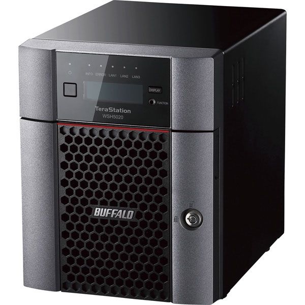 ハードウェアRAID TeraStation WSH5420DNW9 4ベイ デスクトップNAS Workgroup