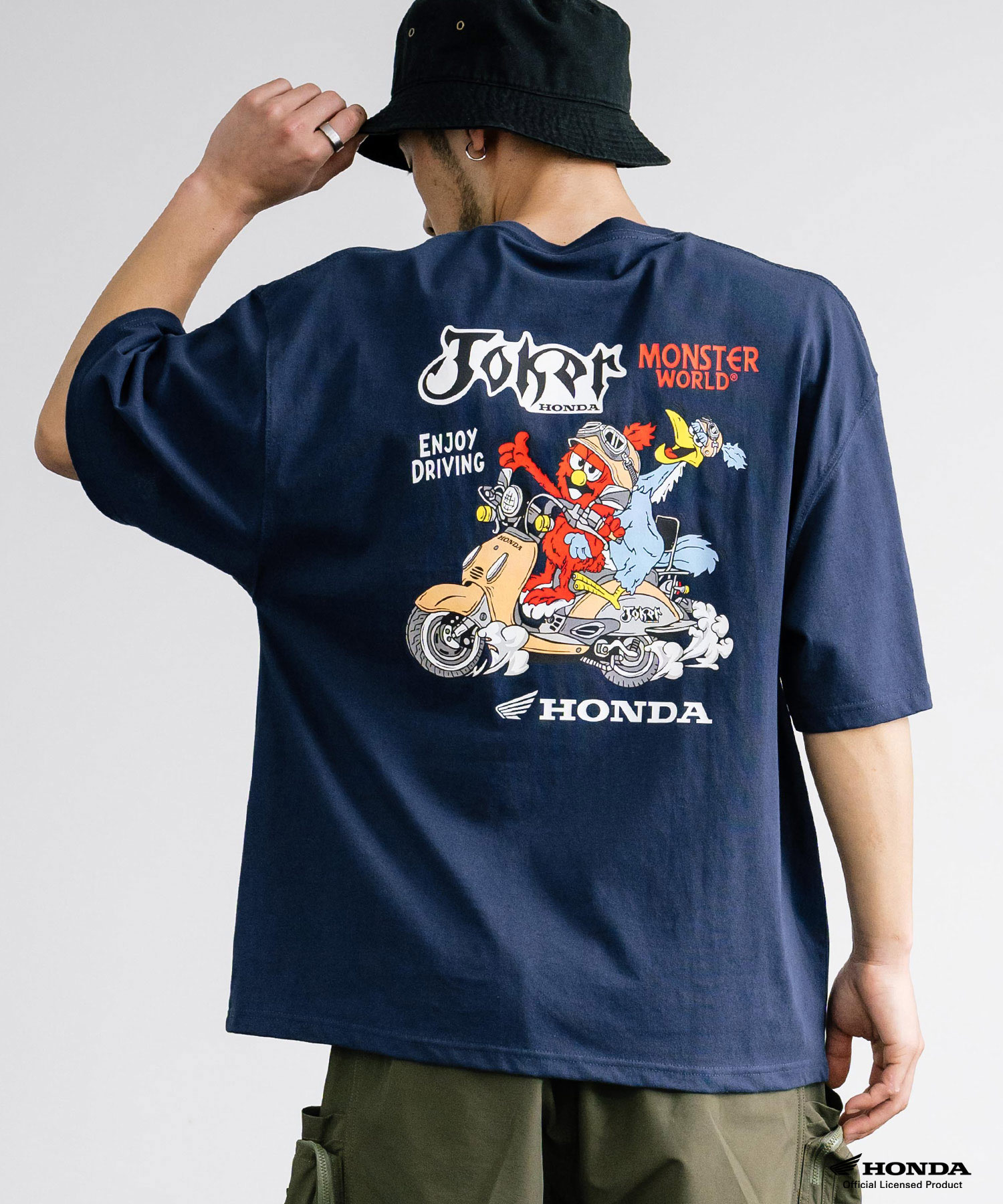 ロッキーモンロー/プリントT コラボ ホンダ HONDA Tシャツ 半袖 メンズ レディース カッ･･･