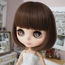 ネオブライス ウィッグ ナチュラルショートボブ メープルブラウン 10インチ/ドール Blythe