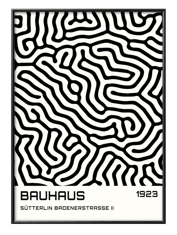 11740■ポスター アート 絵画『バウハウス　BAUHAUS』北欧 A3 イラスト デザイン マット紙