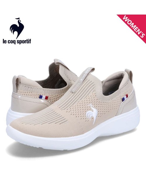 ルコック スポルティフ le coq sportif スニーカー スリッポン ラ ローヌ FK 2 レディース LA RHONE FK 2 ベージュ QL3XJ