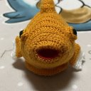 かぎ針編み海洋生物可愛い過ぎる風船魚フウセンウオ編みぐるみ (Sサイズ)　Crochet Sea Creatures Cutiest Balloon Lumpfish Amigurumi (S)