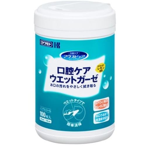 川本産業 口腔ケアウエットガーゼ ボトル マウスピュア 100枚