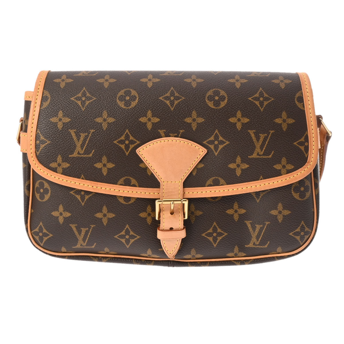 LOUIS VUITTON ルイヴィトン モノグラム ソローニュ ブラウン M42250 レディース モノグラムキャンバス ショルダーバッグ Bランク 中古 