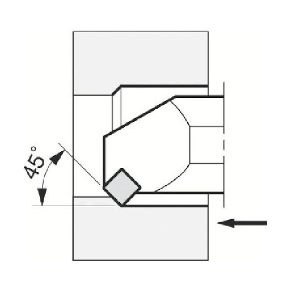 京セラ（KYOCERA） 京セラ 内径・面取り加工用ホルダ CSSN CSSNL0040T12-P 1個 545-5316（直送品）