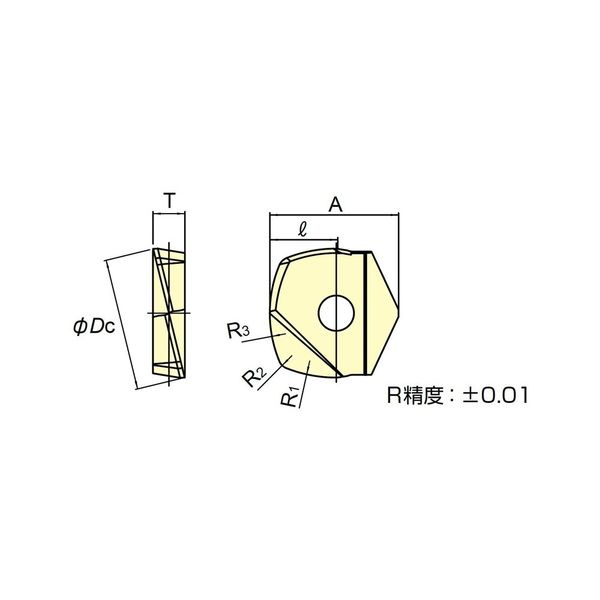 MOLDINO カッタ用インサート ZPHW200-LB20 PN215 1セット（2PC）（直送品）