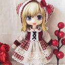 OB11 オビツ11服 ベリーケーキ ドレス チェック柄 お嬢様 お姫様 可愛い ロリィタ ワンピース スカート きれい