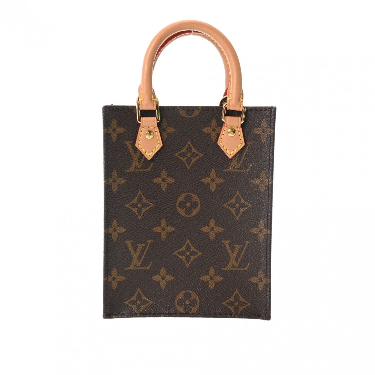 LOUIS VUITTON ルイヴィトン モノグラム プティット サックプラ 旧型 2WAY ブラウン M69442 レディース モノグラムキャンバス ハンドバッグ Aランク 中古 