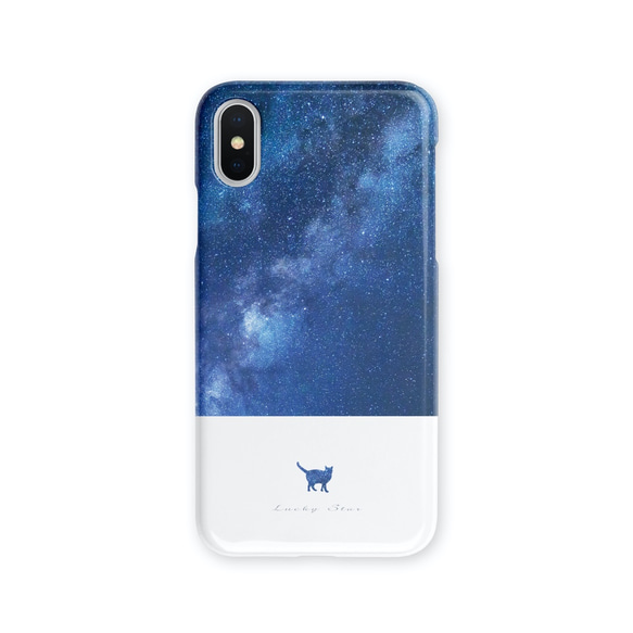 Milky Way★ネコver.　スマホケース/多機種対応/iPhone11/XR/XS/XperiaXZ3