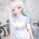 BJD 1/3 1/4  1/6人形 ドール用ウィッグ カツラ 耐熱 ハンドメイドzxww-143