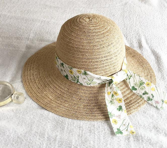 リバティ　ジョゼフィンズ・ガーデン×French linen hat