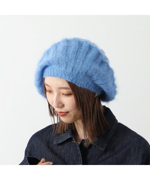 GANNI ベレー帽 Oversized Brushed Mohair Rib Beret A5106 5892