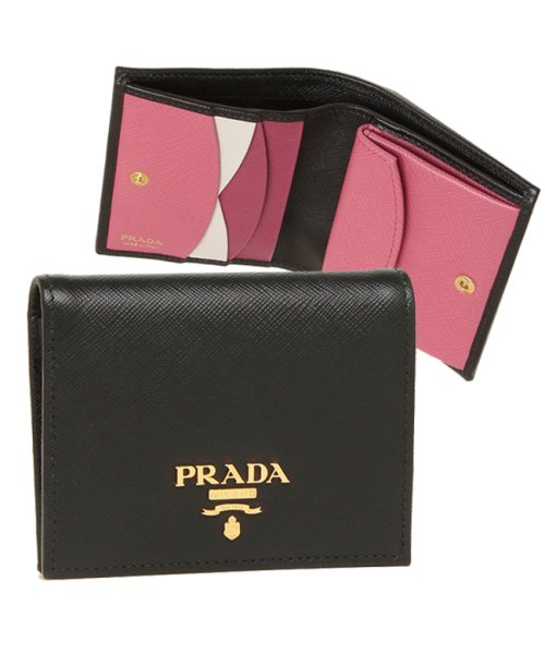 プラダ 折財布 レディース PRADA 1MV204 ZLP F061H ブラック