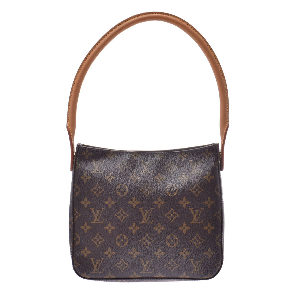 LOUIS VUITTON ルイヴィトンルーピングMM　　　　　  モノグラム ブラウン ユニセックス モノグラムキャンバス ショルダーバッグ M51146  中古