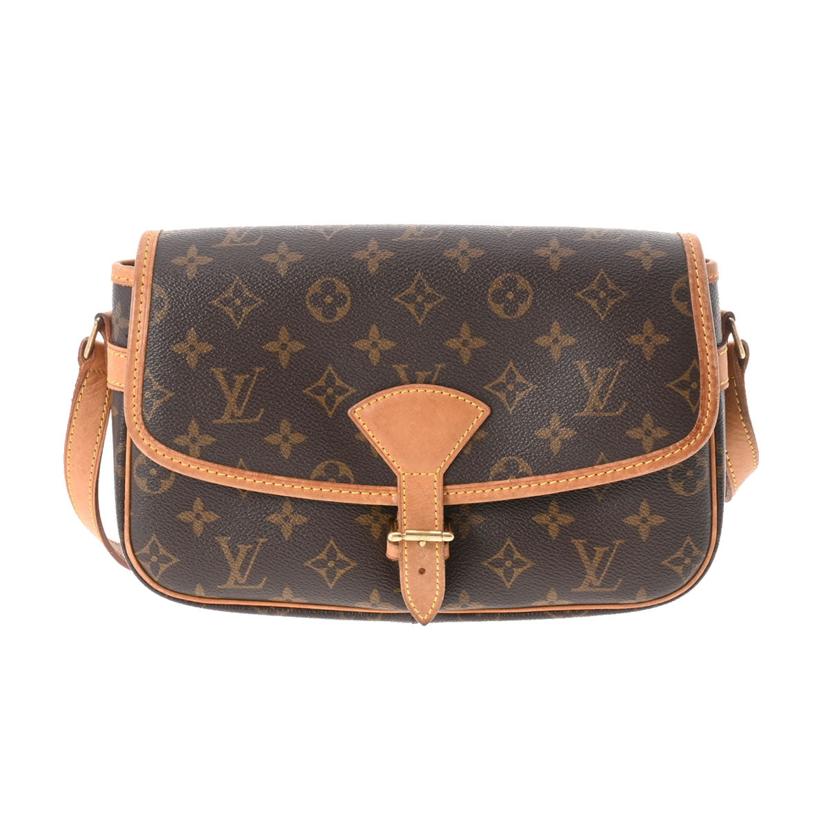 LOUIS VUITTON ルイヴィトン モノグラム ソローニュ ブラウン M42250 レディース モノグラムキャンバス ショルダーバッグ Bランク 中古 