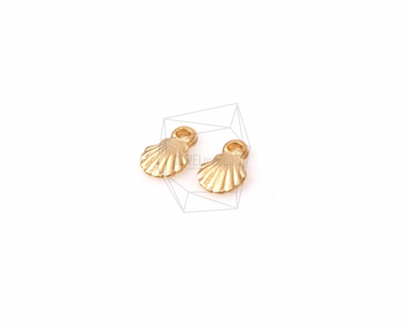 PDT-732-MG【4個入り】シーシェルペンダント,Seashell Pendant-5mm x 5mm