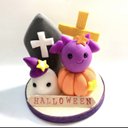 ❣️在庫処分SALE❣️☆ハロウィンのコウモリくんとおばけちゃん(受注生産) 2200円→1200円