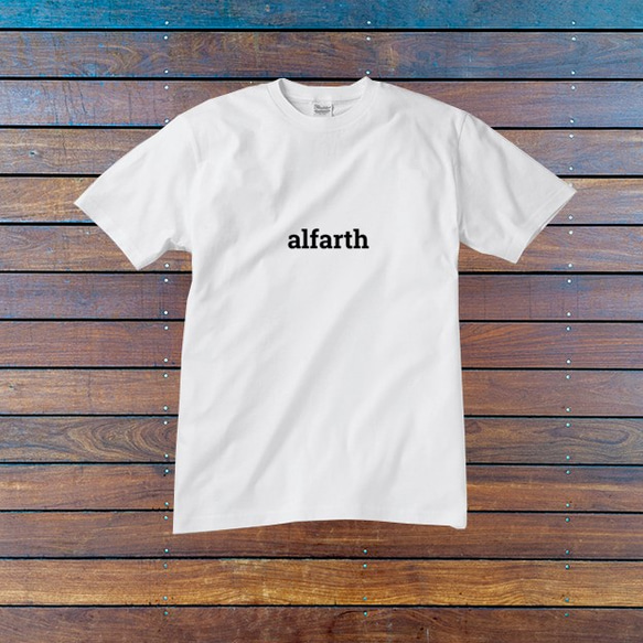 再販・メンズ・ユニセックス　ロゴTシャツ　alfarth