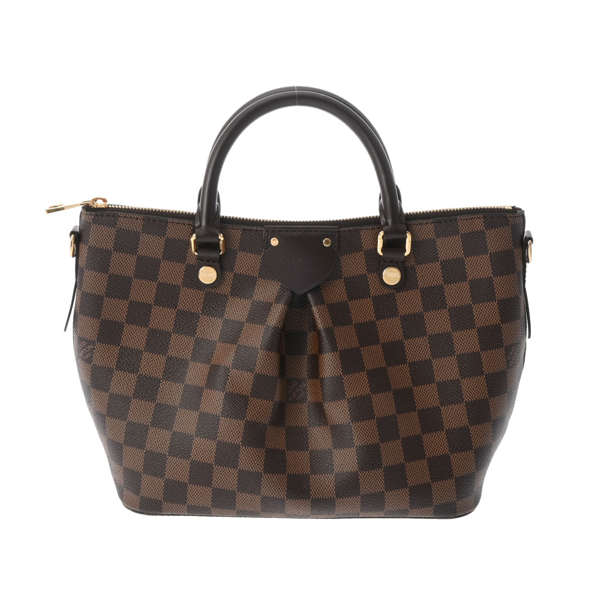 LOUIS VUITTON ルイヴィトン ダミエ シエナ PM 2WAY ブラウン N41545 レディース ダミエキャンバス ハンドバッグ Aランク 中古 