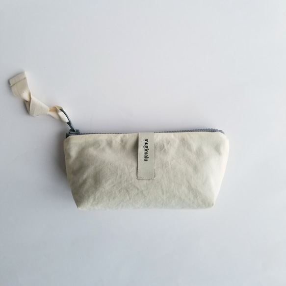 poitto16 マチ5 天然色素染NYLON POUCH ..Chamomile..