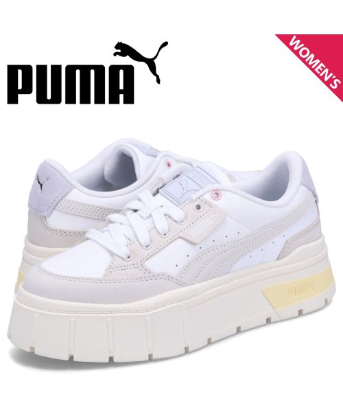 PUMA プーマ スニーカー メイズ スタック リュクス ウィメンズ レディース 厚底 MAYZE STACK LUXE WNS ホワイト 白 389853－0