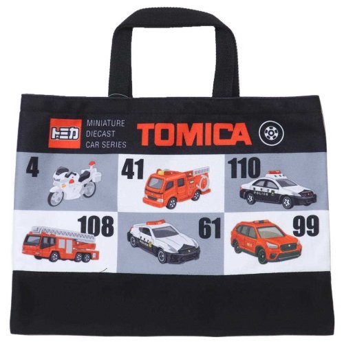 トミカ レッスンバッグ お稽古かばん クロ 新入学 TOMICA マルヨシ 新学期準備雑貨 キャラクター グッズ