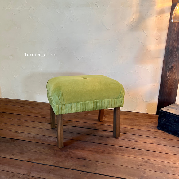 cochon stool ~green~ピッグスエード♪