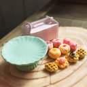 ミニチュア『春のドーナツ&ワッフルセット』 桜 抹茶 マカロン お花のお菓子