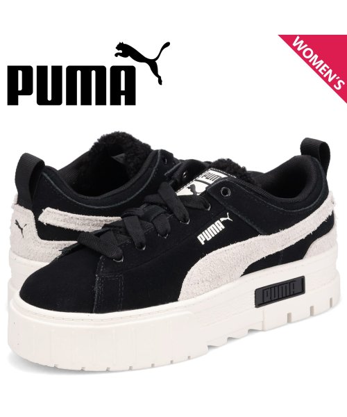 PUMA プーマ スニーカー メイズ テディ レディース 厚底 MAYZE TEDDY ブラック 黒 386641