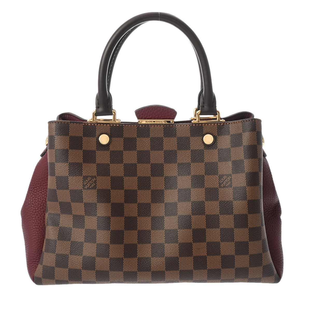 LOUIS VUITTON ルイヴィトン ダミエ ブリタニー ブラウン/ボルドー N41675 レディース ダミエキャンバス ハンドバッグ Aランク 中古 