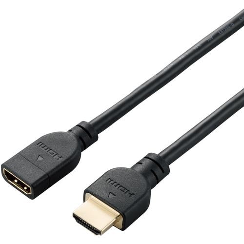 エレコム DH-HDEX05BK HDMI 延長 ケーブル 0.5m 4K 60p 金メッキ Fire TV Stick など対応 RoHS指令準拠 ARC ブラック