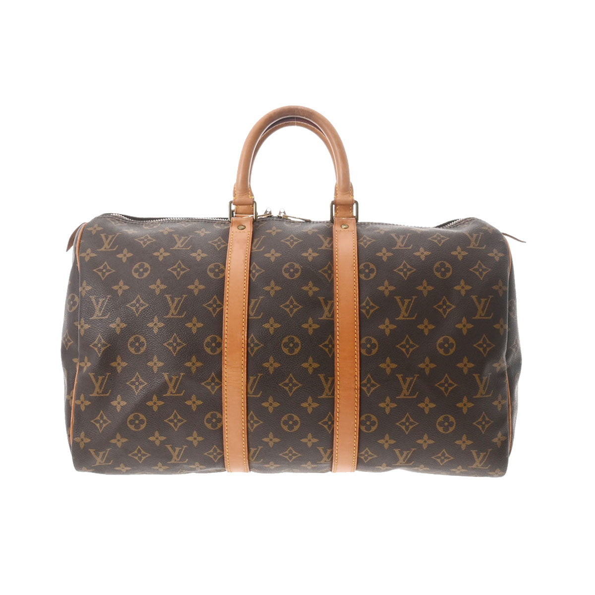 LOUIS VUITTON ルイヴィトン モノグラム キーポル45 ブラウン M41428 レディース モノグラムキャンバス ボストンバッグ Bランク 中古 