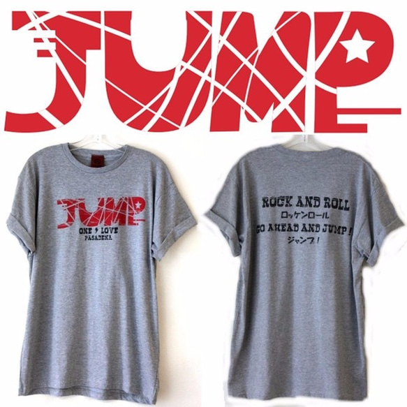 ONE LOVE PASADENA オリジナル★JUMP Tシャツ★男女兼用★グレー★Ｓ