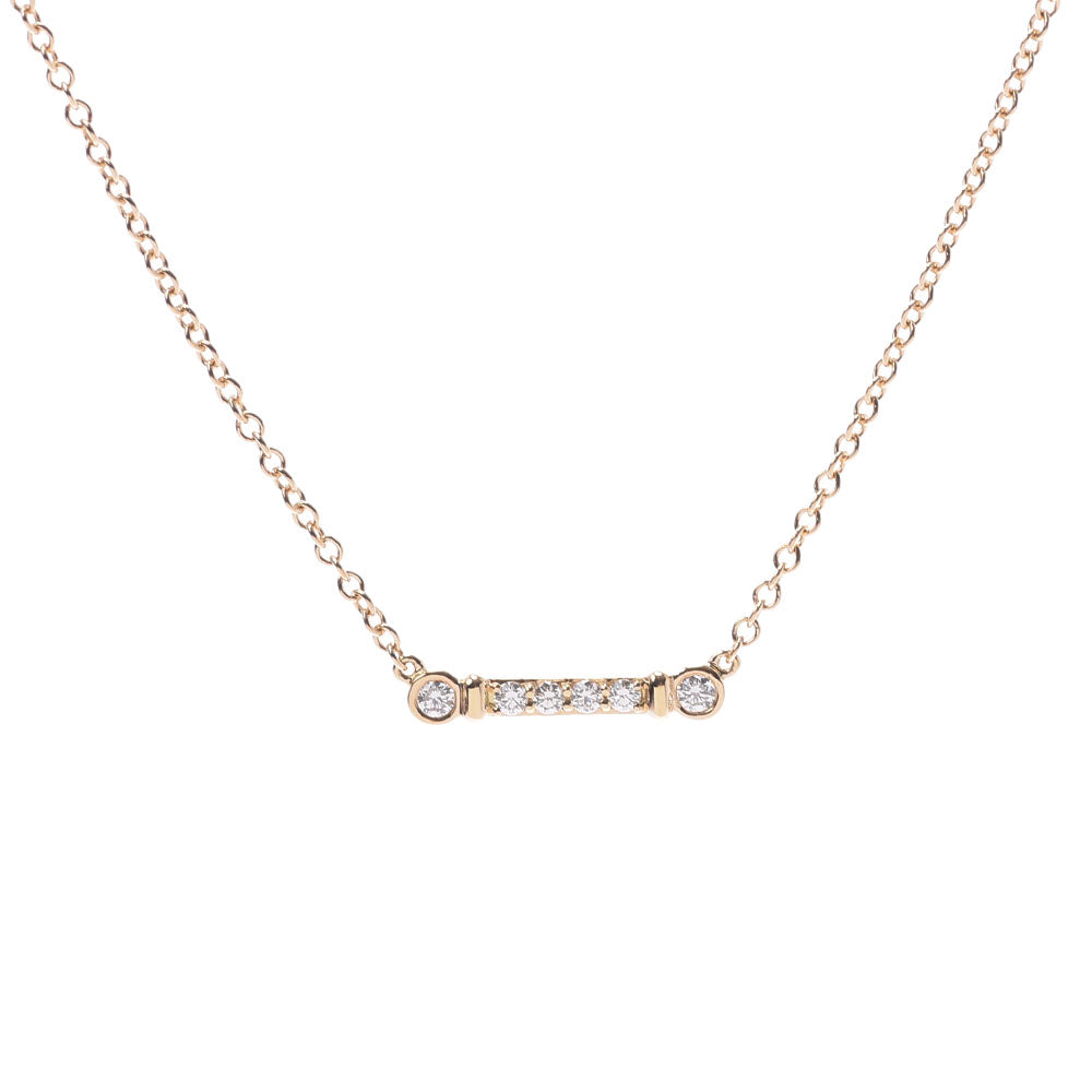 TIFFANY&Co. ティファニー フルールドリス ステムネックレス レディース K18YG/ダイヤ ネックレス Aランク 中古 