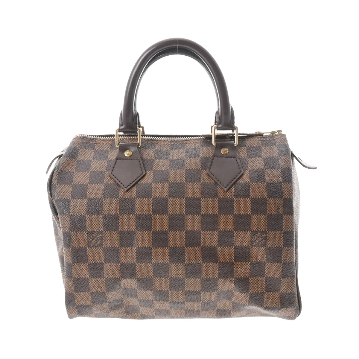 LOUIS VUITTON ルイヴィトン ダミエ スピーディ25 ブラウン N41365 レディース ダミエキャンバス ハンドバッグ Aランク 中古 