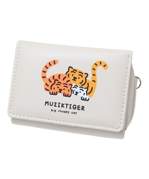 MUZIK TIGER ムジークタイガー ミニウォレット コンパクト財布 三つ折り IV 森本本店 ミニ財布 かわいい グッズ