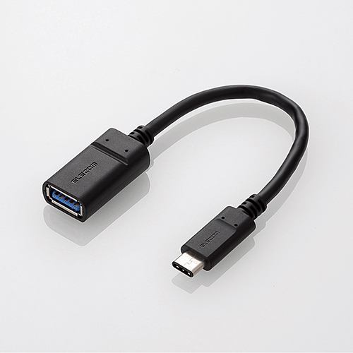 エレコム USB3.1ケーブルUSB3.1ケーブル(Type-C-Standard-A) 0.15m USB3-AFCM01NBK