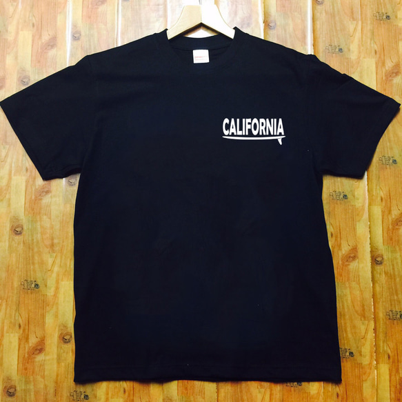 Lサイズ Tシャツ ブラック サーフ カリフォルニア 黒 シンプル California Surf