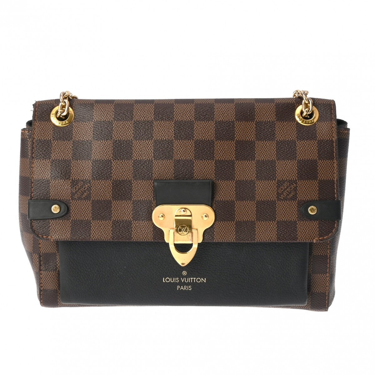 LOUIS VUITTON ルイヴィトン ダミエ ヴァヴァン PM ブラウン N40108 レディース ダミエキャンバス ショルダーバッグ Bランク 中古 