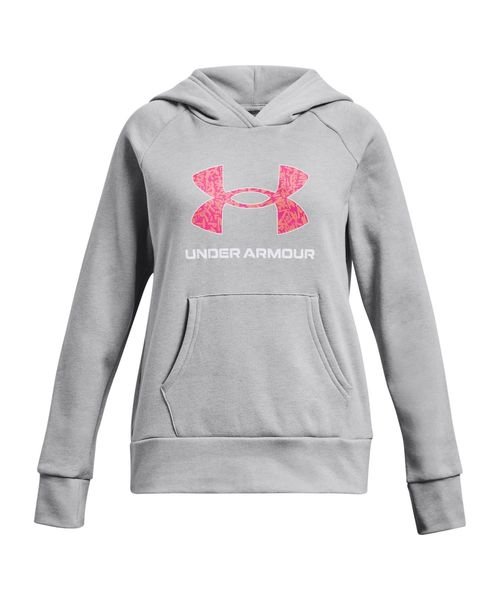 UA RIVAL FLEECE BIG LOGO PRINT FILL HOODIE