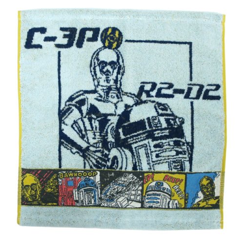 スターウォーズ ハンドタオル 無撚糸ジャガードウォッシュタオル コミックライト STAR WARS 丸眞 34×36cm プレゼント