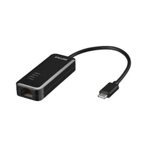 BUFFALO LUA5-U3-CGTE-BK LANアダプター(USB Type-C) Giga & USB 3.2(Gen1)対応 ブラック LUA5U3CGTEBK