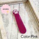 肉球ねこちゃん七色栞 Color:Pink レジン プレゼント かわいい