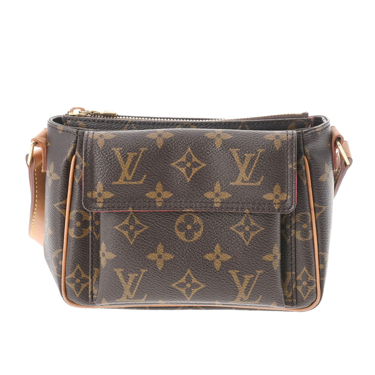 LOUIS VUITTON ルイヴィトン モノグラム ヴィバシテ PM ブラウン M51165 レディース モノグラムキャンバス ショルダーバッグ ABランク 中古 