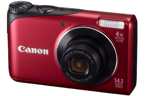 Canon デジタルカメラ PowerShot A2200 レッド PSA2200(RE)【中古品】